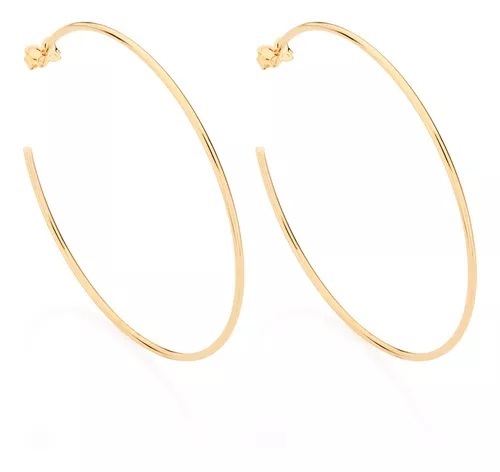 Brinco argola lisa grande