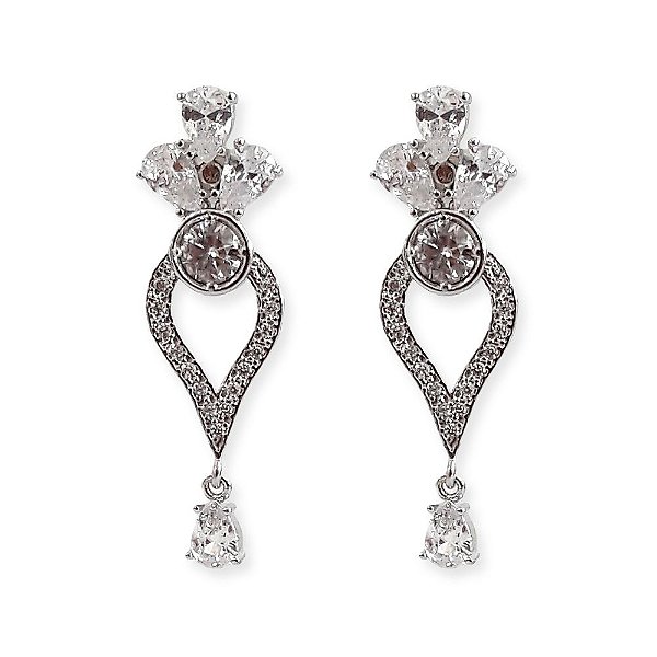 Brinco gota zircônia festa