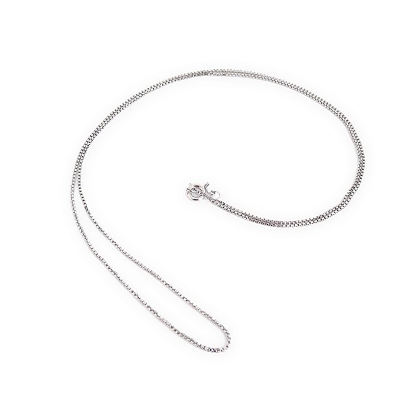 Corrente italiana veneziana ródio 45 cm