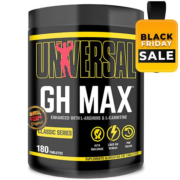 GH MAX - 180 CÁPSULAS UNIVERSAL NUTRITION
