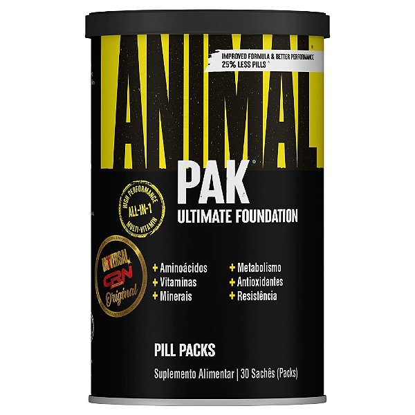 ANIMAL PAK 30 PACKS ULTIMATE FOUNDATION - UNIVERSAL NUTRITION