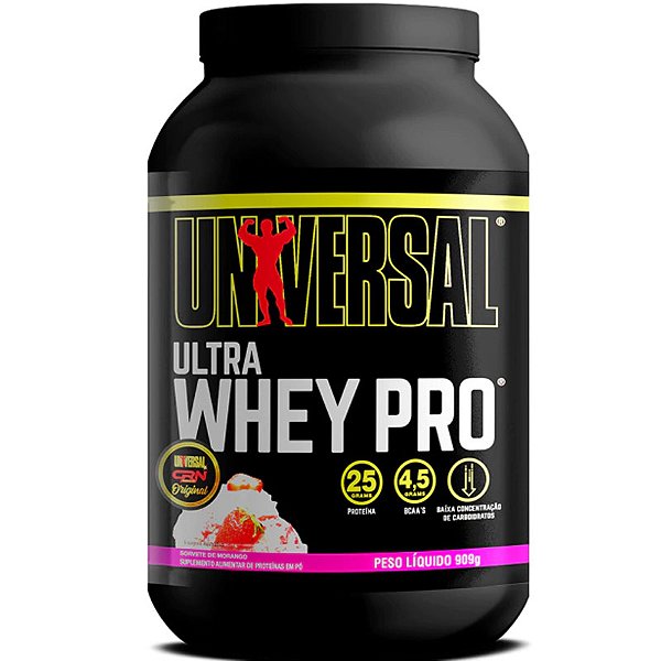 ULTRA WHEY PRO 900G MORANGO - UNIVERSAL NUTRITION