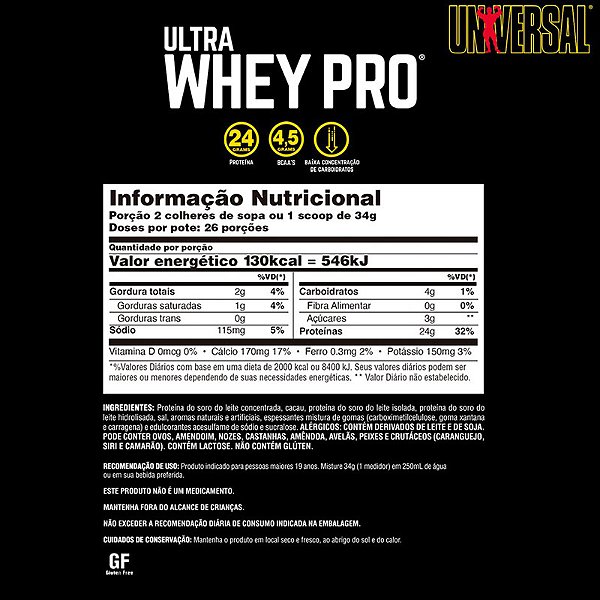 COMBO CREATINA 400G + ULTRA WHEY PRO 900G CHOCOLATE - UNIVERSAL NUTRITION