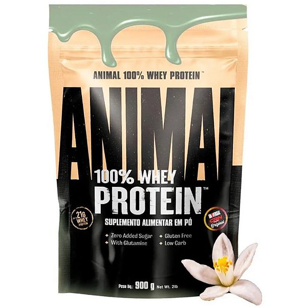 ANIMAL 100% WHEY PROTEIN SORVETE DE PISTACHE COM FLOR DE LARANJEIRA - 900G