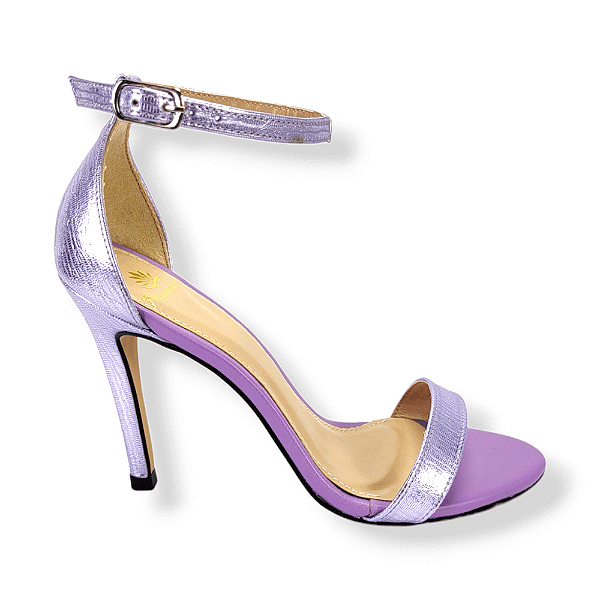 SANDALIA GISELE SALTO ALTO FINO - LILAS