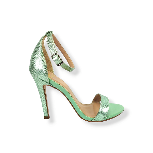 SANDALIA GISELE SALTO ALTO FINO - VERDE