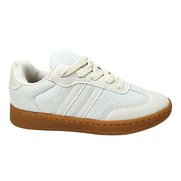 Tênis Feminino Casual Offwhite - Tamanhos 30-31-32-33