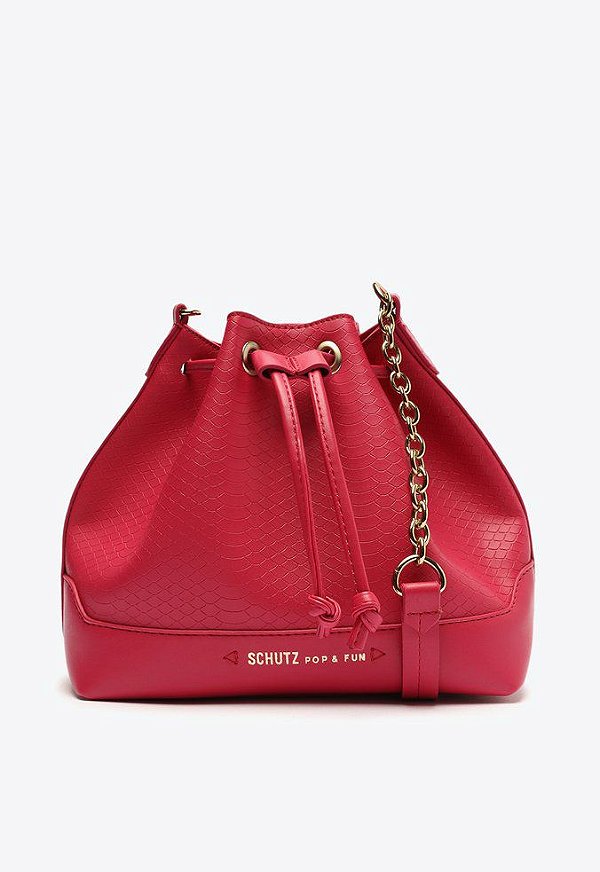 Bolsa Bucket Millie Snake Rosa S 50010 0328 0003 Schutz