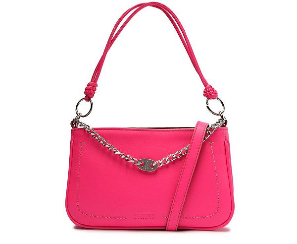 Bolsa Crossbody Baguete Rosa Neon Corrente Média C 50012 0554 0002 Anacapri