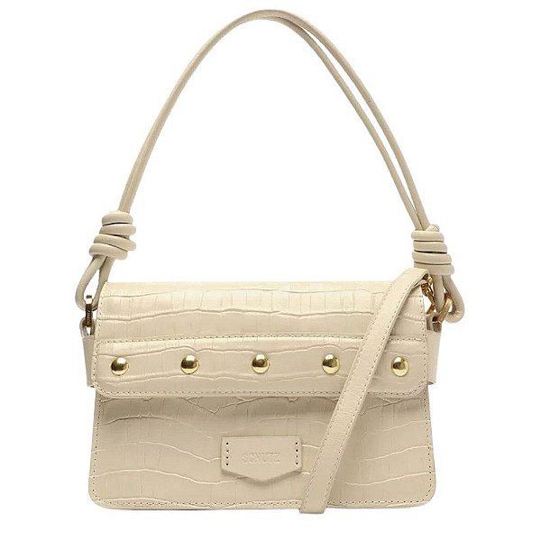 Bolsa Shoulder Siena Couro Branco S 50015 0687 0002 Schutz