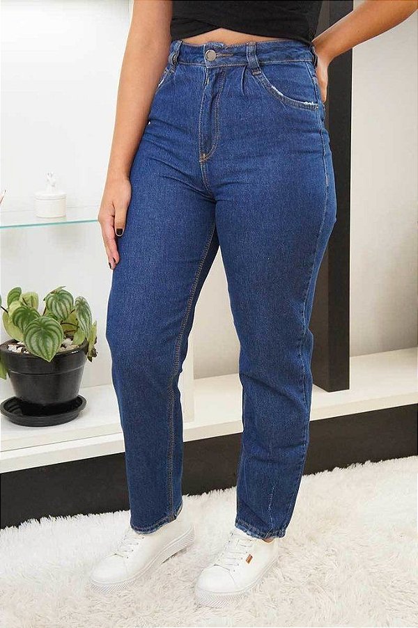 Calça jeans mom escura 29800 Revanche