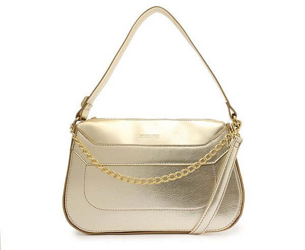 Crossbody Baguete Dourada Tina Média C 50012 0526 0004 Anacapri