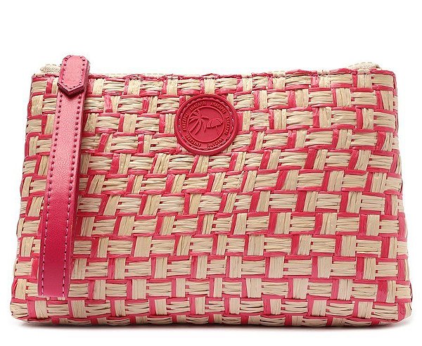 Necessaire Dupla Rosa Palha e Tropical Grande C4602900010002 Anacapri