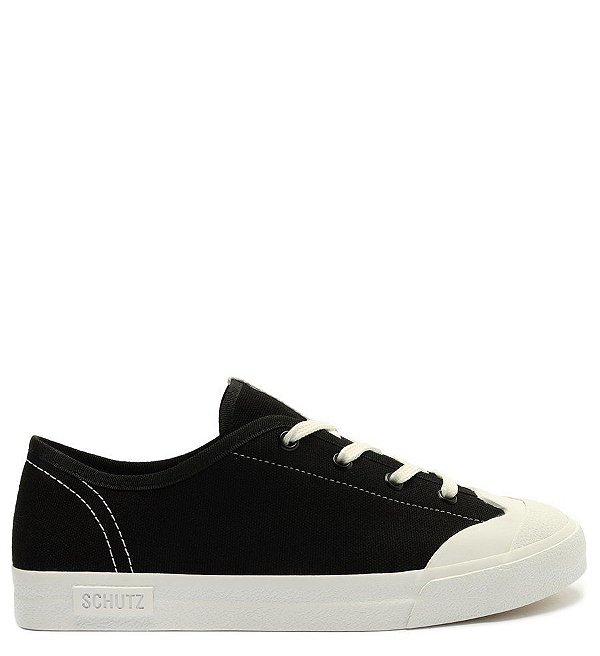 Tênis Lona Retrô Preto e Branco s 21263 0001 0013 Schutz