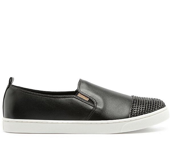 Tênis Slip On Preto Glam C 30000 0106 0001 Anacapri