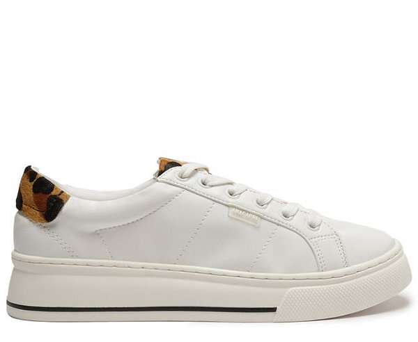 TENIS FLATFORM BRANCO COM DETALHE NA SOLA ANIMAL PRINT 33  C 30140 0030 0001 ANACAPRI