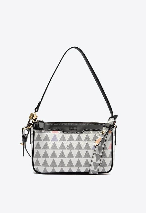 BOLSA TIRACOLO PEQUENA EMMY TRIANGLE BRANCA S 50018 1511 0002 SCHUTZ