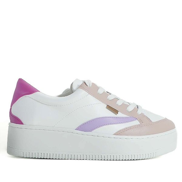 TENIS SOLA ALTA PINK E BRANCO C 30161 0010 0013 ANACAPRI