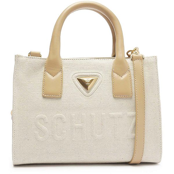 BOLSA TOTE SCHUTZ OFF WHITE E BEGE S 50010 0486 0002 SCHUTZ