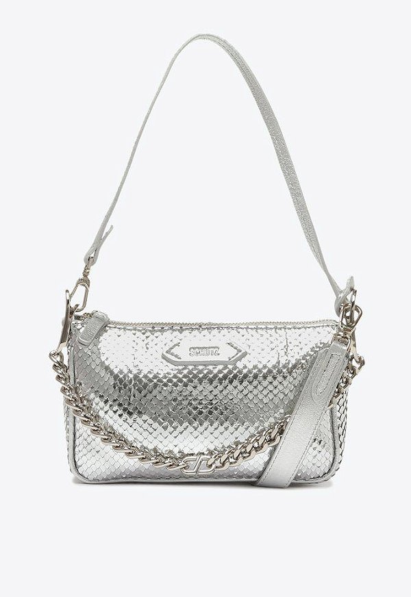 BOLSA TIRACOLO EMMY SNAKE PRATA S 50018 1349 0011 SCHUTZ