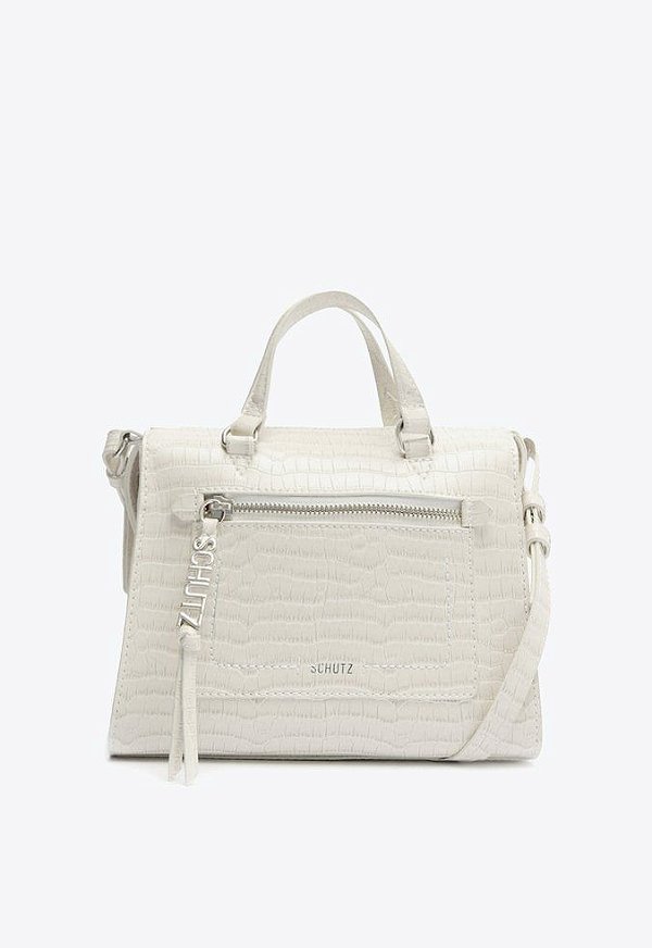 BOLSA PEQUENA TIRACOLO BRANCA CROCO S 50015 0727 0002 SCHUTZ