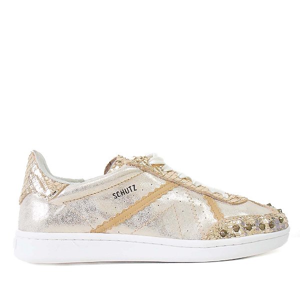 TÊNIS DOURADO SNAKE E SPIKES S 20226 0151 0004 SCHUTZ