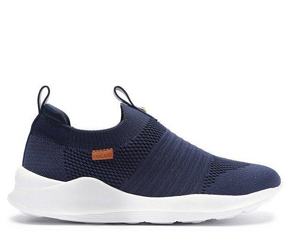 TÊNIS SLIP ON AZUL KNIT LISO STRECH JOGGING C 30265 0002 0011 ANACAPRI