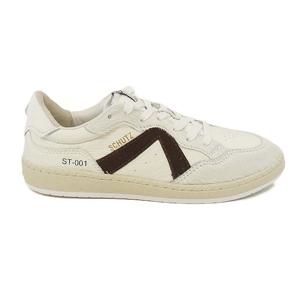 TÊNIS ST-001 BRANCO COURO PELINHO S 21853 0001 0053 SCHUTZ