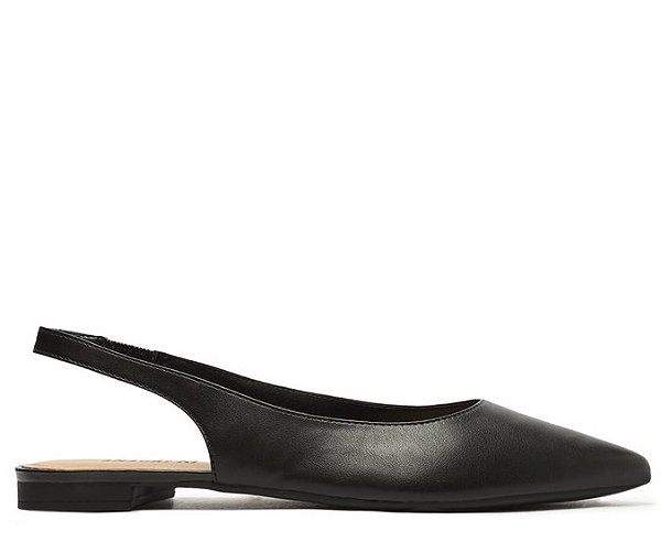 SAPATILHA SLINGBACK BICO FINO PRETA C 30029 0182 0051 ANACAPRI