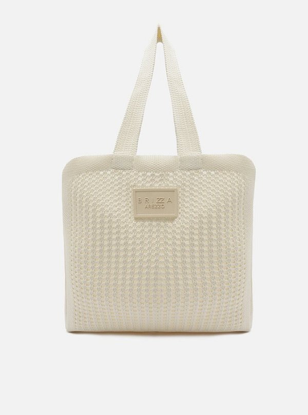 BOLSA SHOPPING OFF WHITE CROCHÊ MÔNACO GRANDE Z 19523 0001 0004 BRIZZA