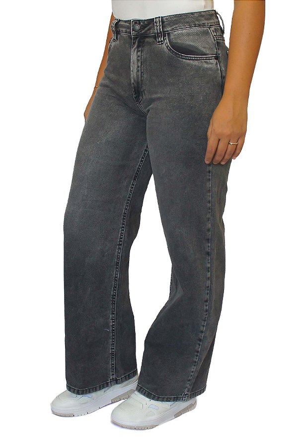 CALÇA JEANS WIDE LEG FADED 1158004 REVANCHE