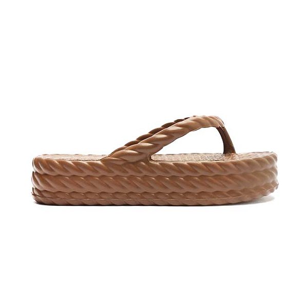 SANDÁLIA MARROM FLATFORM MARROCOS MID Z 19083 0001 0026 BRIZZA