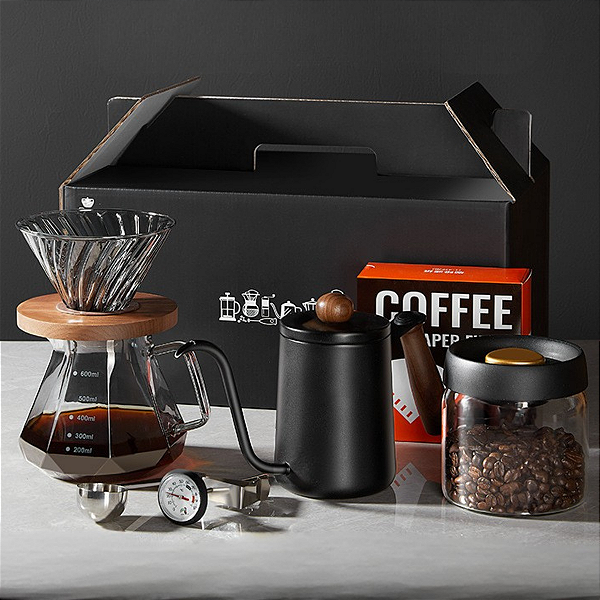 Kit Cafeteira Manual Completo – 7 Peças Premium