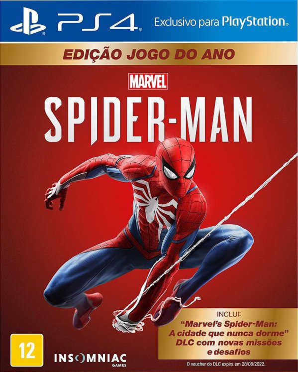 Marvel's Spider Man Homem Aranha GOTY Edition Para PS4
