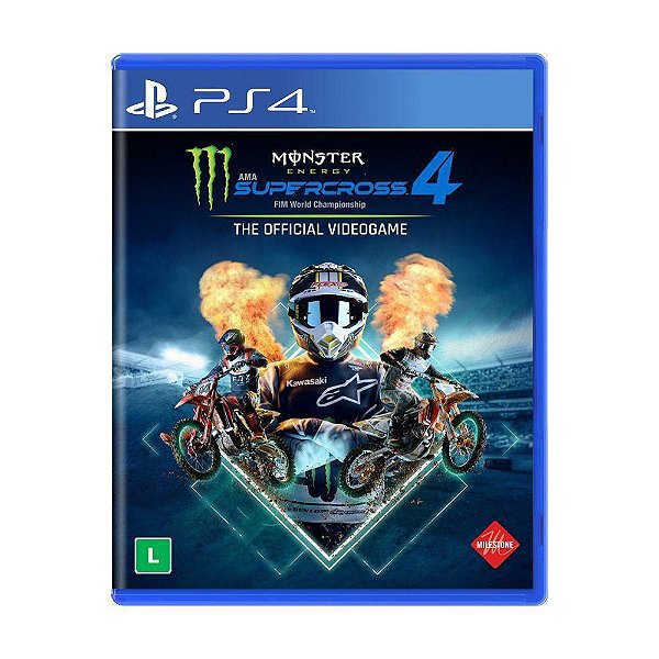 Jogo Monster Energy Supercross PS4 Motocross PS4