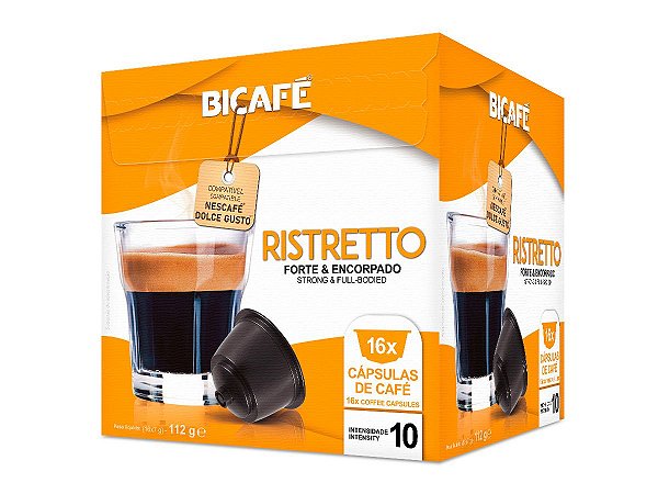 RISTRETTO | Forte \u0026 Encorpado - BICAFÉ® BRASIL | Cápsulas compatíveis com  Nespresso®*, Delta Q®*, Nescafe® Dolce Gusto®*