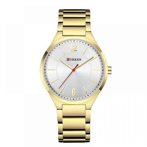 Relógio Unissex Curren Analógico 8280 - Dourado