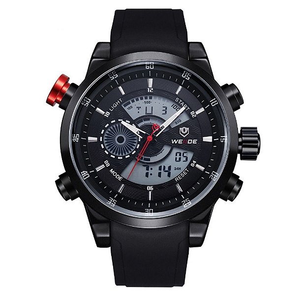 Relógio Masculino Weide AnaDigi WH-3401 - Preto