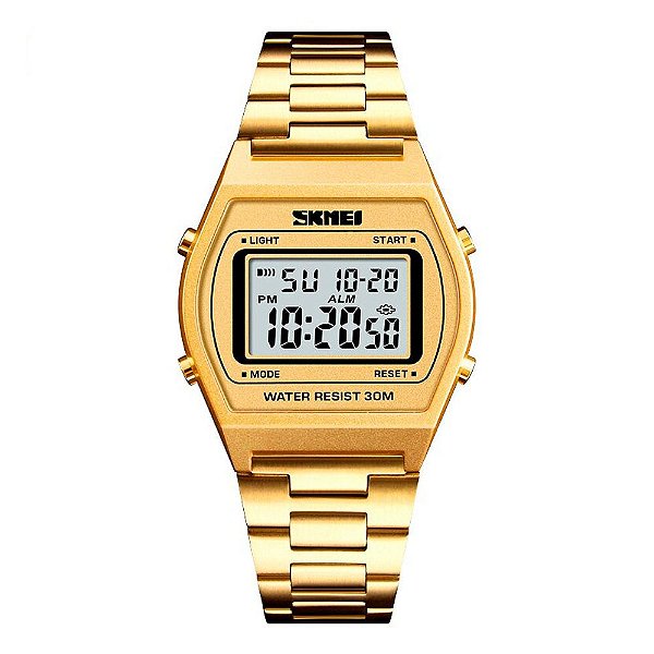 Relógio Feminino Skmei Digital 1328 Dourado