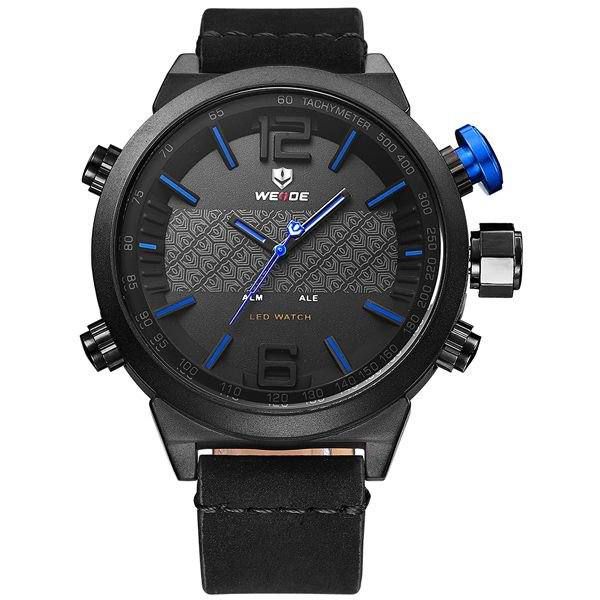 Relógio Masculino Weide AnaDigi WH-6101 - Preto e Azul