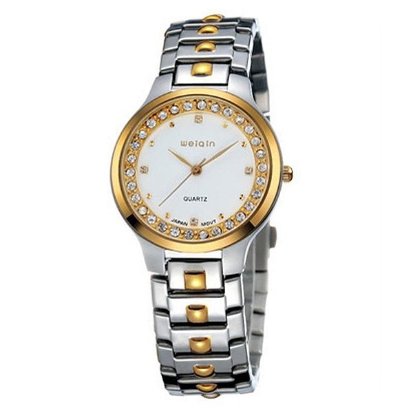 Relógio Feminino Skone Analógico Casual W4147G Dourado