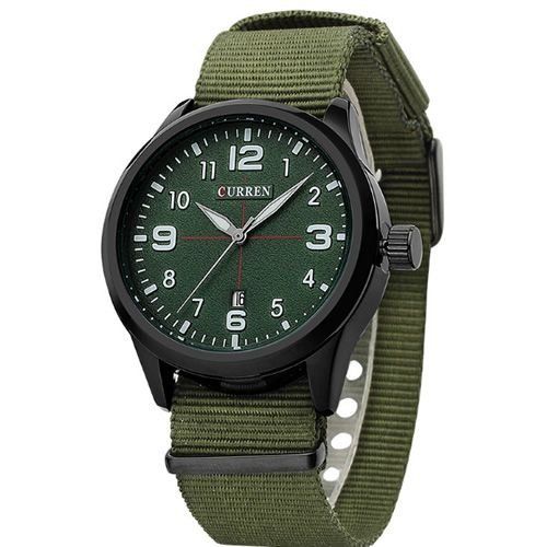 Relógio Masculino Curren Analógico 8195 - Verde e Preto