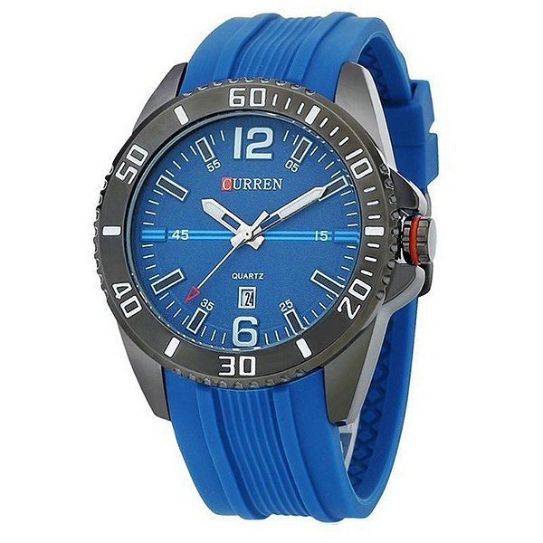 Relógio Masculino Curren Analógico 8178 - Azul