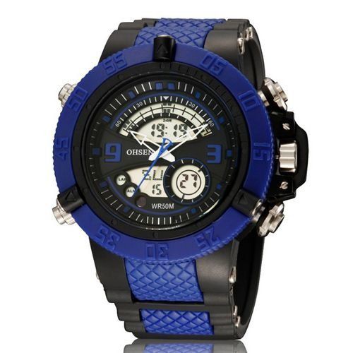 Relógio Masculino Ohsen AnaDigi Esporte AD2811 Azul