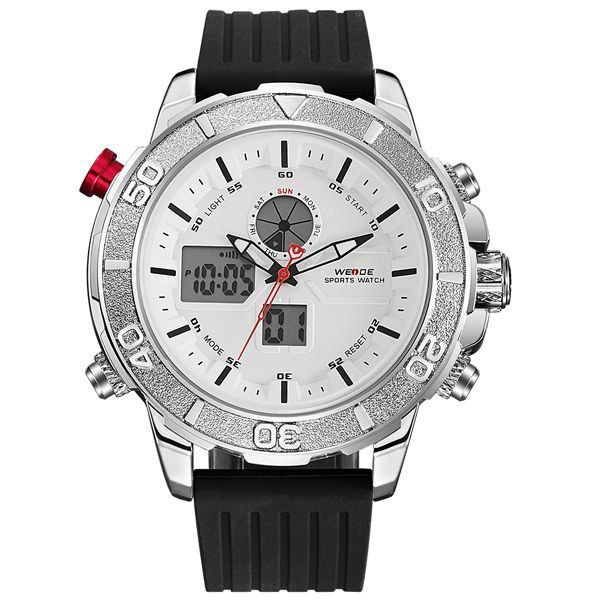 Relógio Masculino Weide AnaDigi WH-6108 - Preto e Branco
