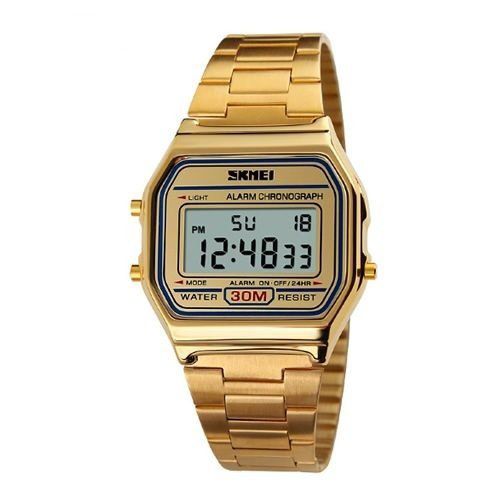 Relógio Unissex Skmei Digital 1123 - Dourado