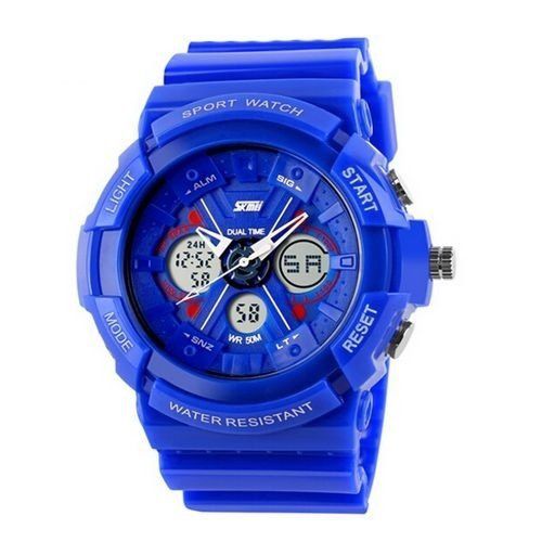 Relógio Masculino Skmei Anadigi 0966 Azul