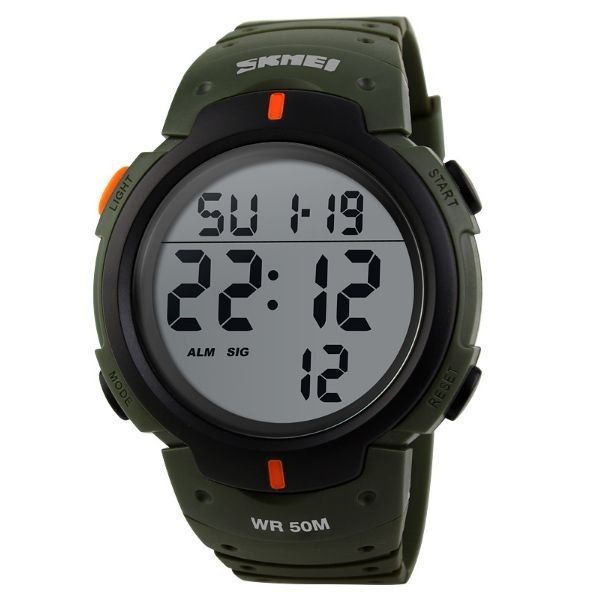 Relógio Masculino Skmei Digital 1068 - Verde e Preto