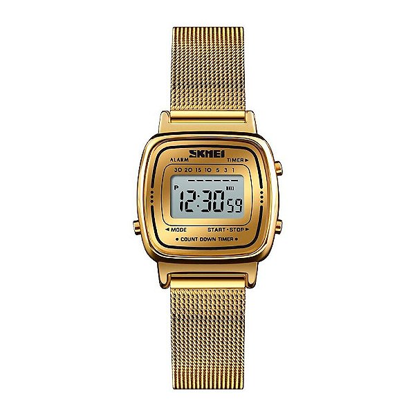 Relógio Feminino Skmei Digital 1252 - Dourado