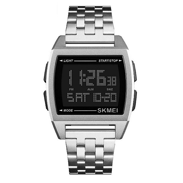 Relógio Masculino Skmei Digital 1368 Prata